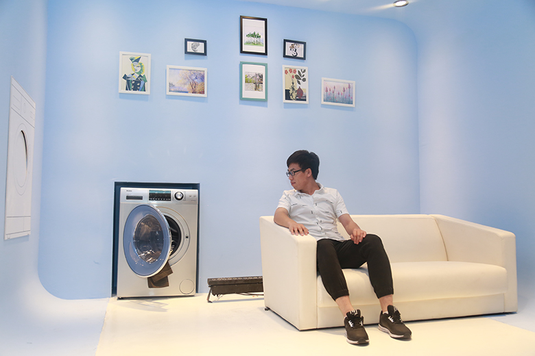 情景演繹家庭生活噪音煩惱 海爾推安靜洗直驅(qū)滾筒洗衣機(jī)-鋒巢網(wǎng)