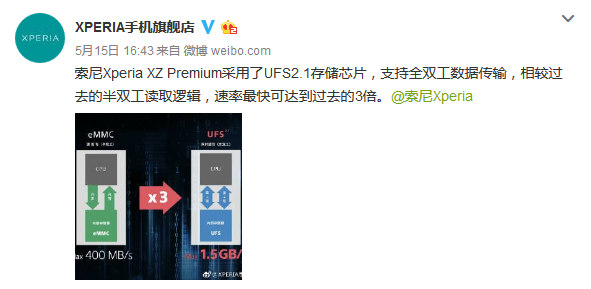 索尼也來嘲諷華為？ 官方微博稱新旗艦采用更快的UFS2.1-鋒巢網(wǎng)