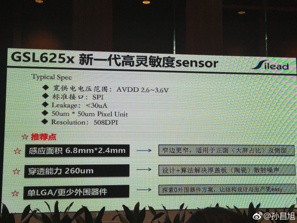 屏下指紋的出色過渡方案 思立微推超小指紋傳感器-鋒巢網(wǎng)