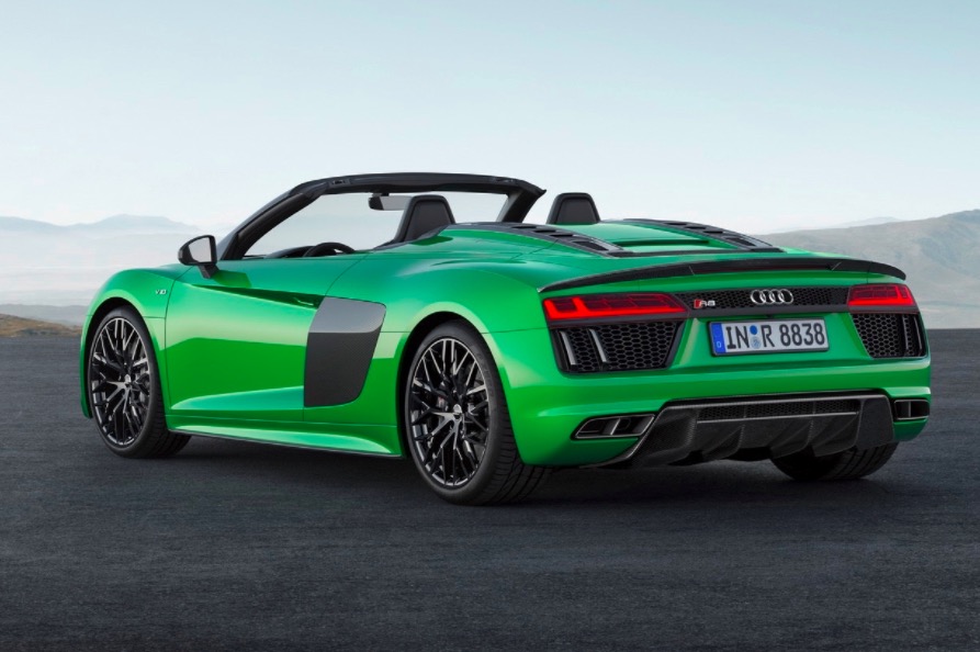 Audi發(fā)布神秘騷綠敞篷跑車：R8 V10 Spyder Plus-鋒巢網(wǎng)