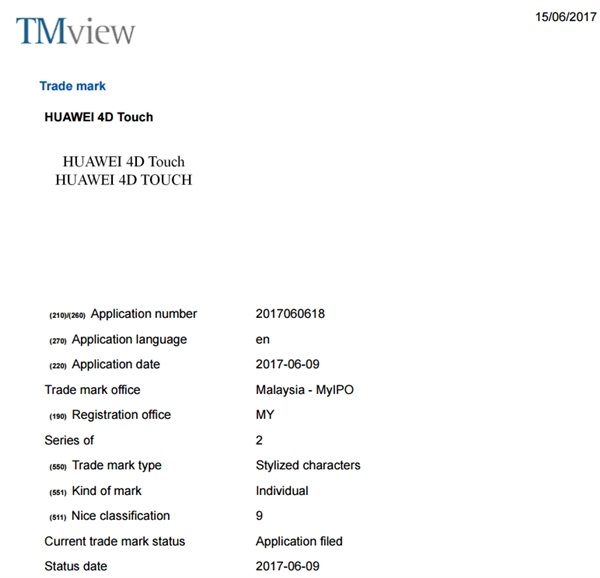 華為4D Touch技術(shù)現(xiàn)身 增加壓感時間設(shè)定？-鋒巢網(wǎng)