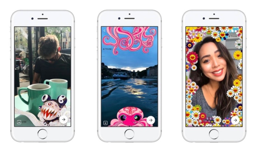 村上隆與&Facebook Messenger：推超炫特效濾鏡-鋒巢網(wǎng)