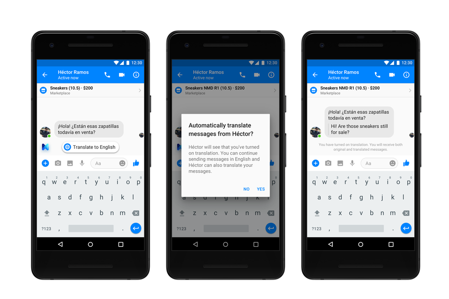 Facebook Messenger現(xiàn)在可以在西班牙語(yǔ)和英語(yǔ)之間進(jìn)行翻譯-鋒巢網(wǎng)