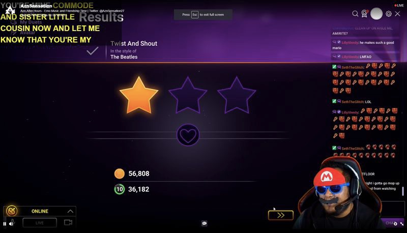 Twitch的第一款視頻游戲是一款免費(fèi)的卡拉ok游戲-鋒巢網(wǎng)