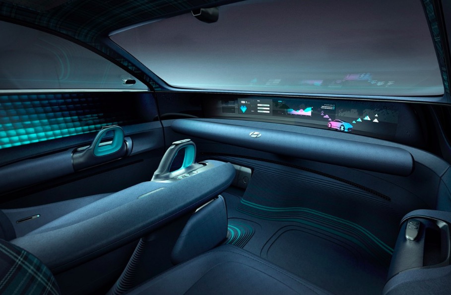 用搖桿駕駛！現(xiàn)代全新電動概念車不用方向盤-鋒巢網(wǎng)