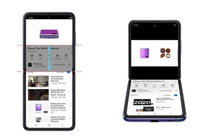 三星的Galaxy Z Flip獲得了一種全新的分屏YouTube體驗(yàn)-鋒巢網(wǎng)