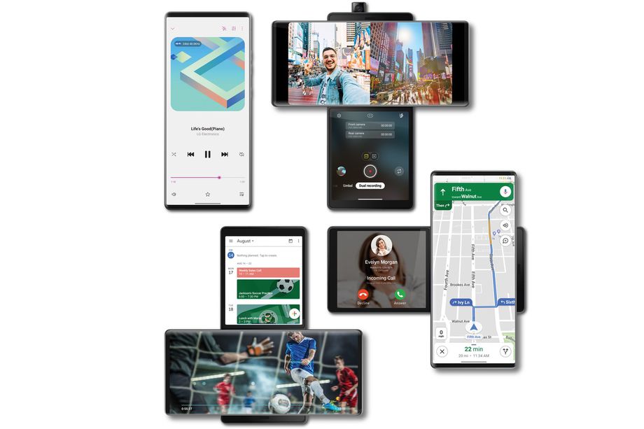 LG Wing的扭曲屏幕為這款雙屏智能手機(jī)提供了一個(gè)新的視角-鋒巢網(wǎng)