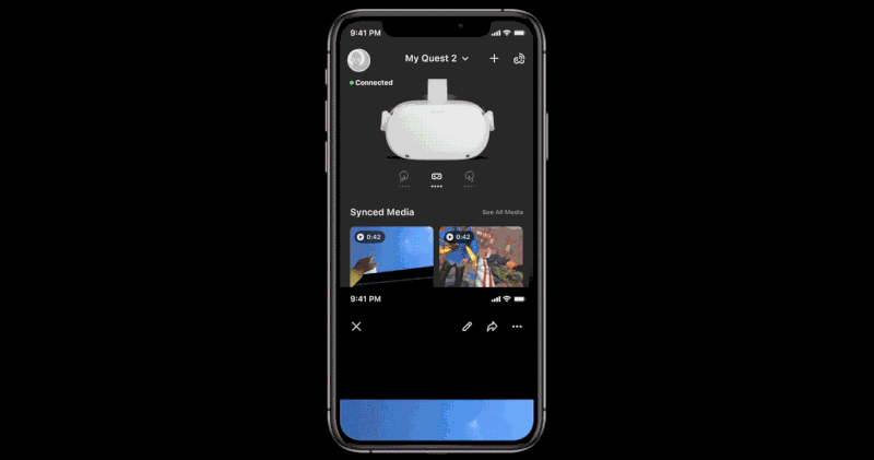 新的Oculus Quest功能可以自動將VR照片和視頻剪輯同步到手機上-鋒巢網(wǎng)