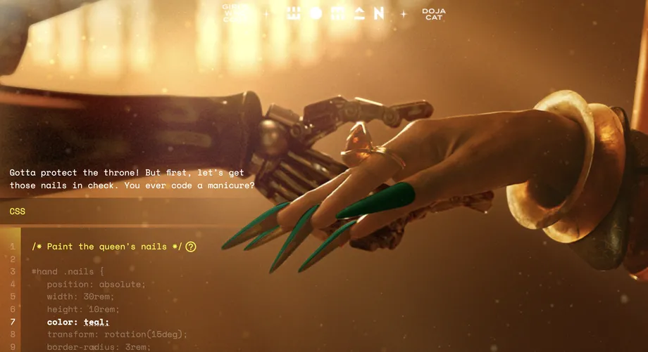 一個互動的Doja Cat音樂視頻可以向你介紹編程-鋒巢網(wǎng)